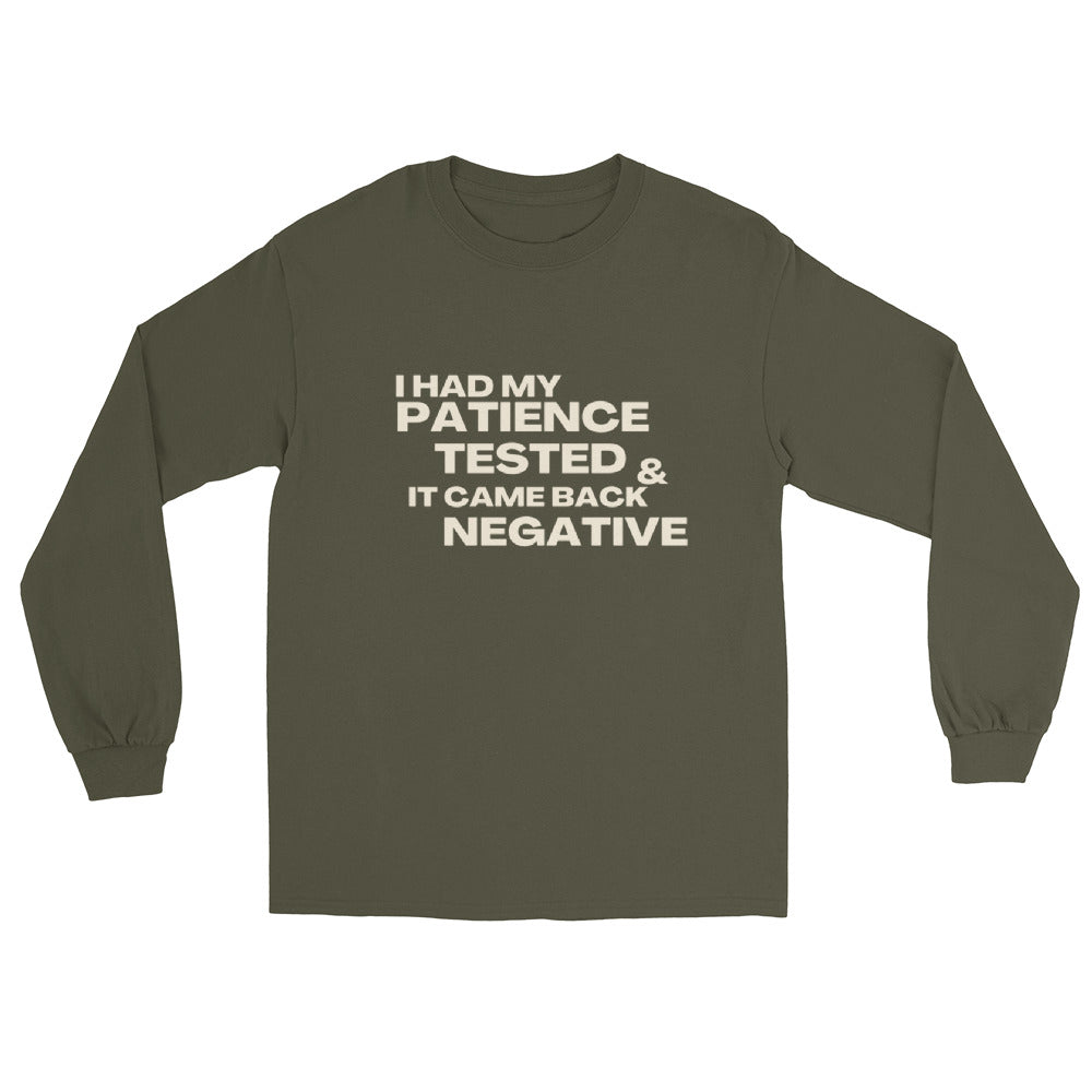 I HAD MY PATIENCE TESTED UNISEX SWEATSHIRT