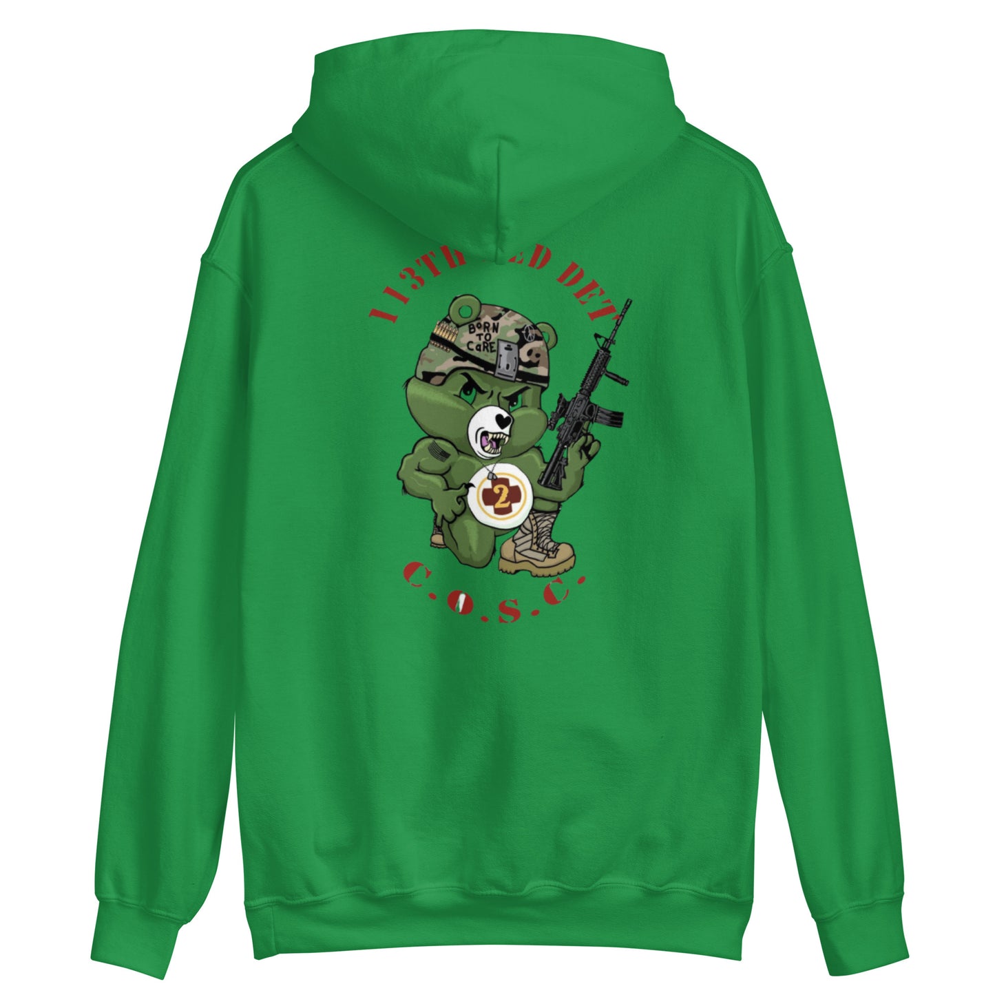 SUDADERA CON CAPUCHA NACIDOS PARA CUIDAR