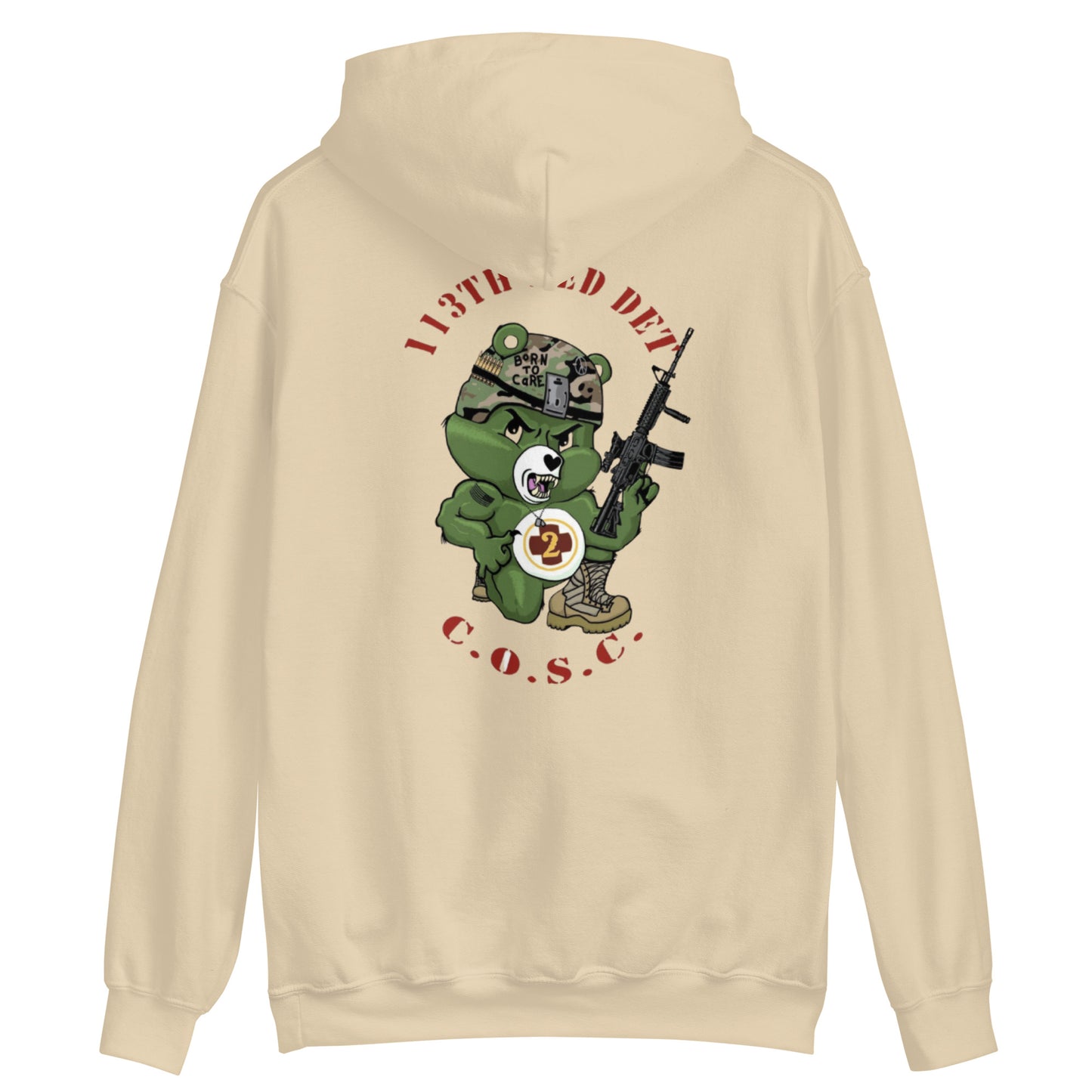 SUDADERA CON CAPUCHA NACIDOS PARA CUIDAR