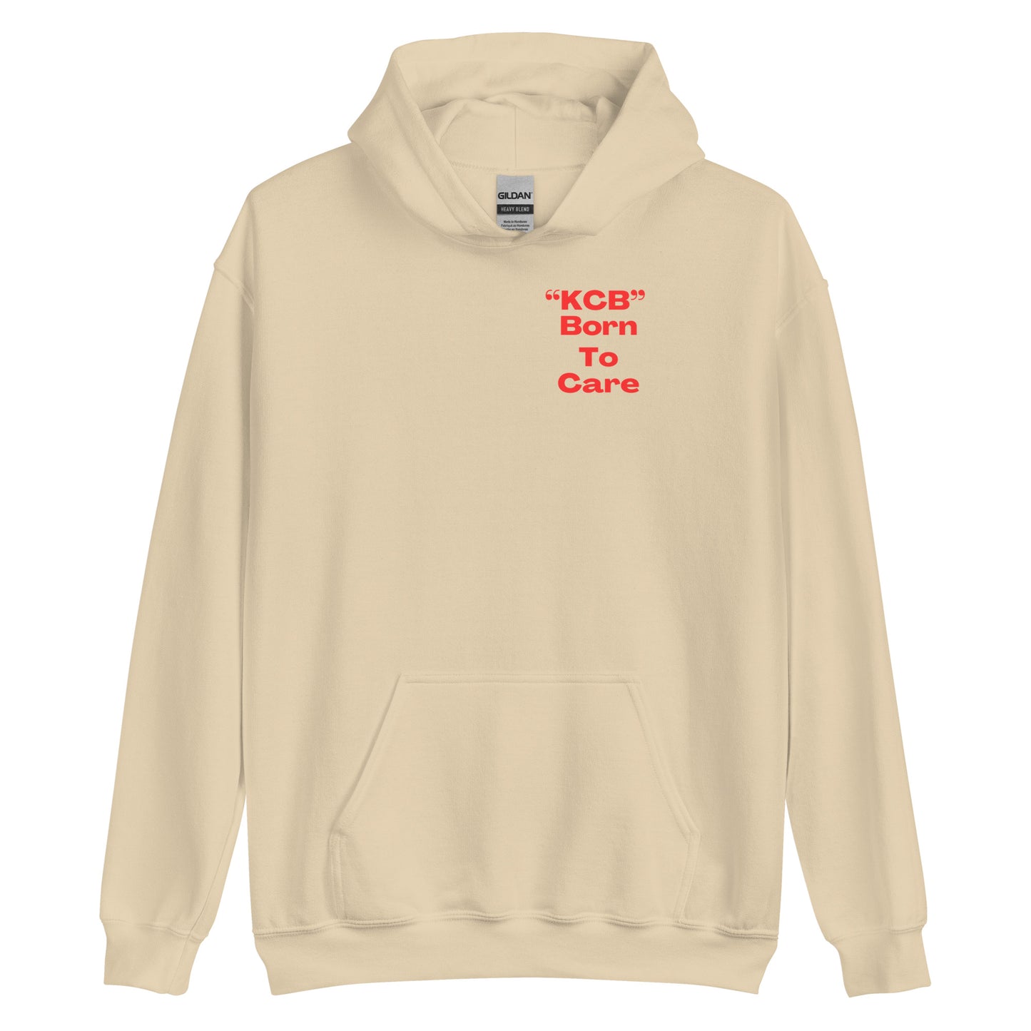 SUDADERA CON CAPUCHA NACIDOS PARA CUIDAR