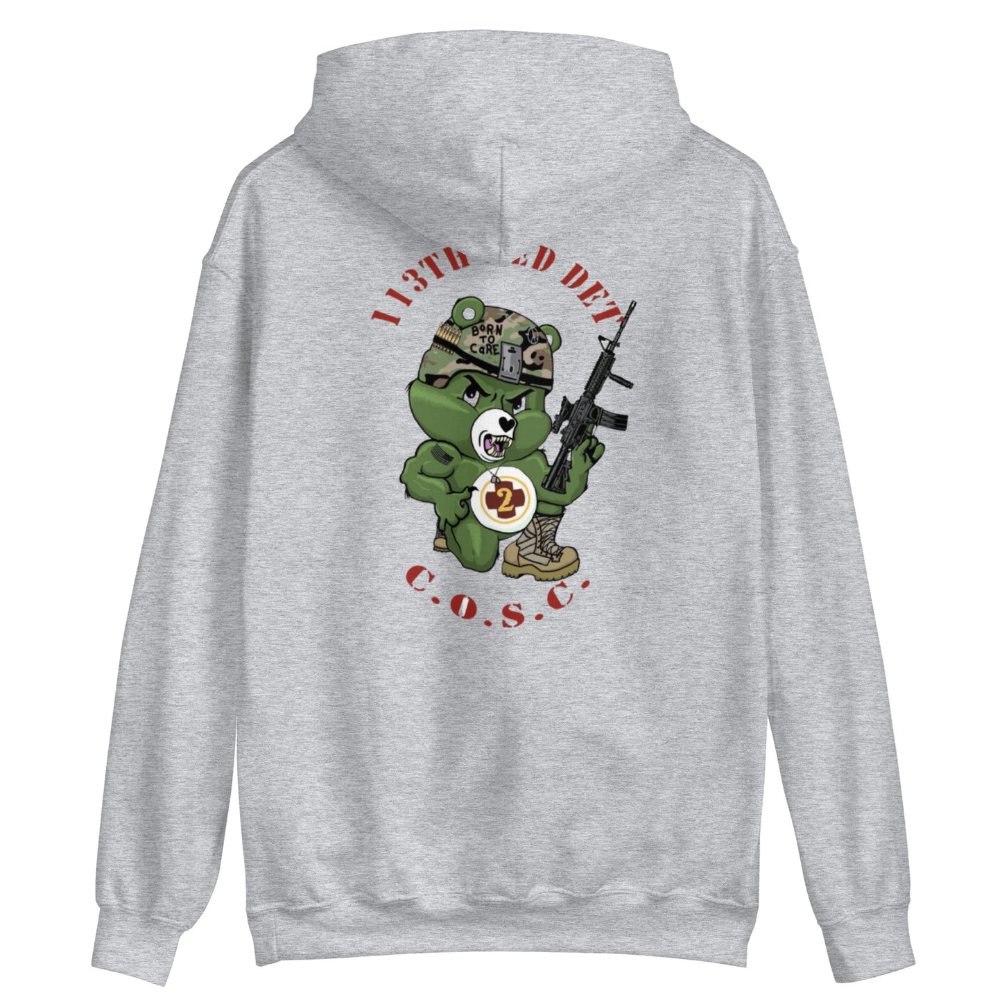 SUDADERA CON CAPUCHA NACIDOS PARA CUIDAR