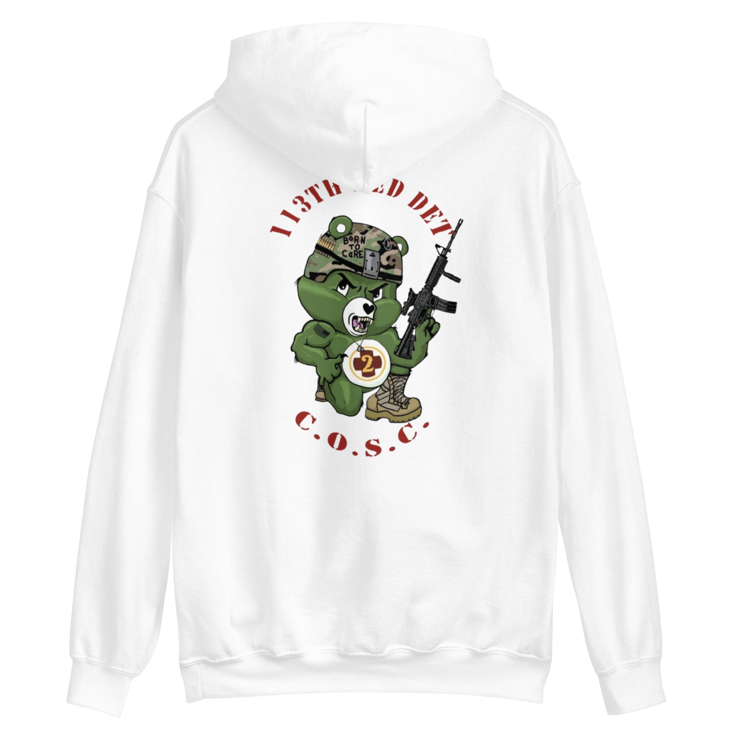 SUDADERA CON CAPUCHA NACIDOS PARA CUIDAR