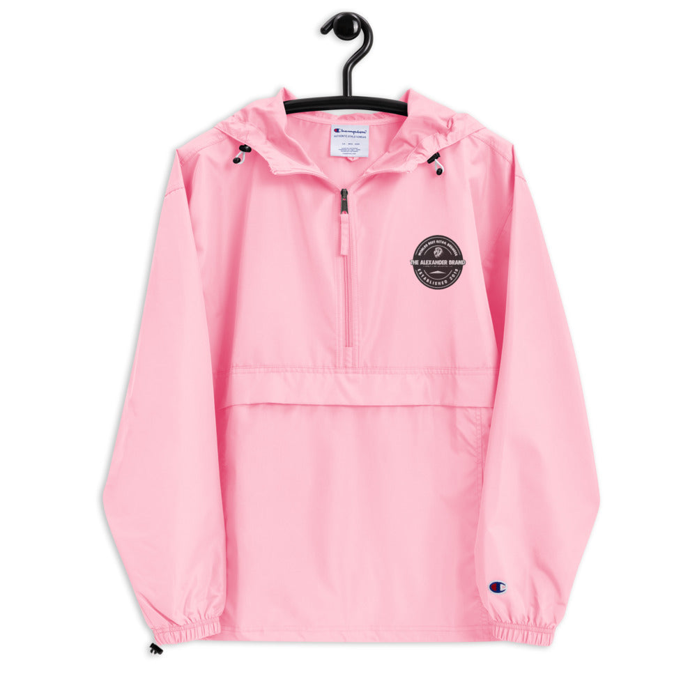 Embroidered Champion Packable Jacket (With Alexander Brand Logo) - The Alexander Brand