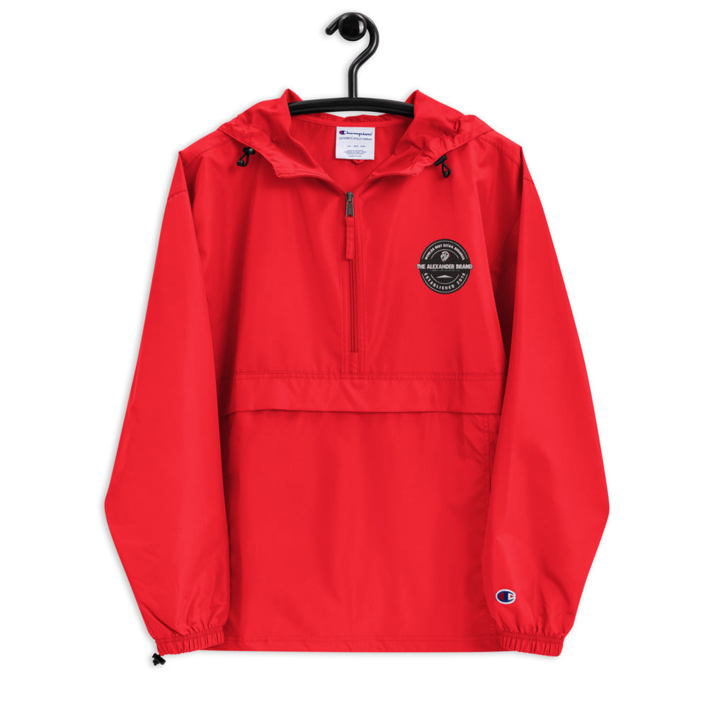 Embroidered Champion Packable Jacket (With Alexander Brand Logo) - The Alexander Brand