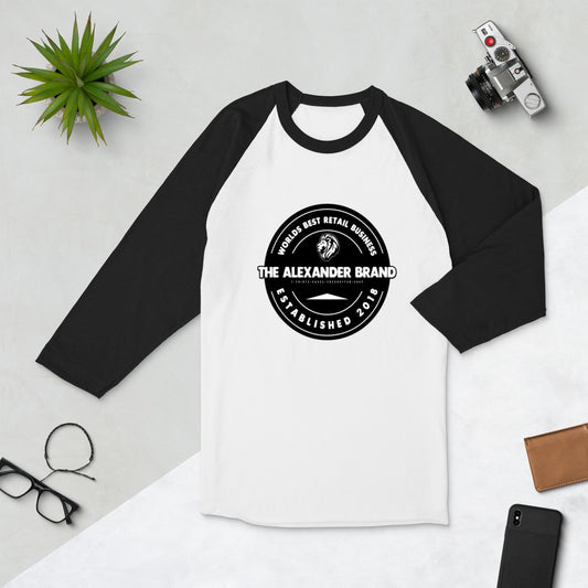 3/4 sleeve raglan shirt (Alexander Brand Logo) - The Alexander Brand 