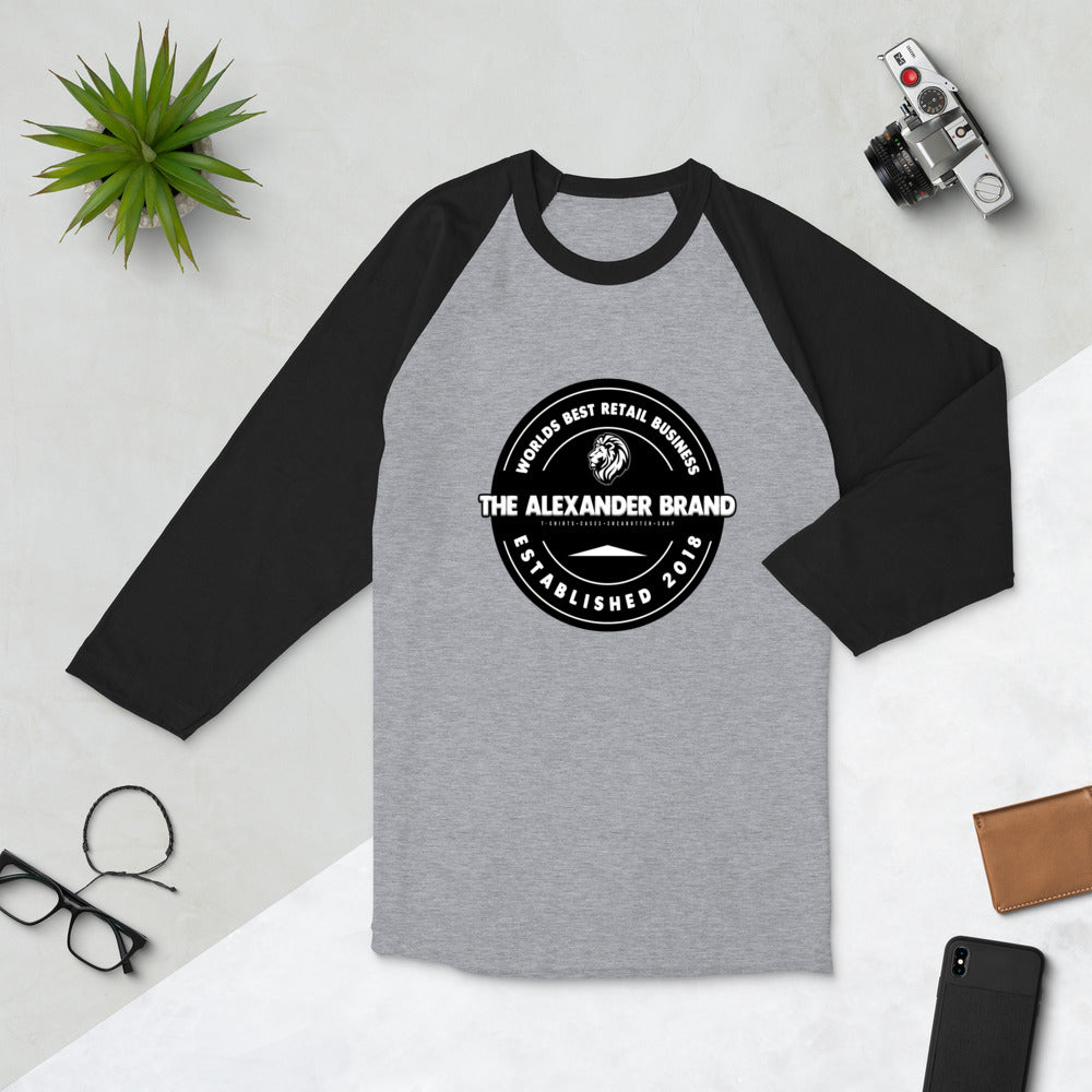 3/4 sleeve raglan shirt (Alexander Brand Logo) - The Alexander Brand